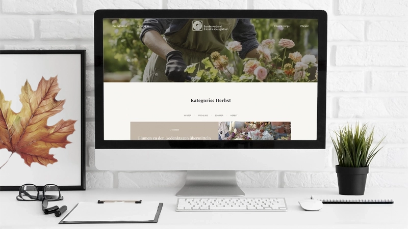 Herbstfokus für Websites